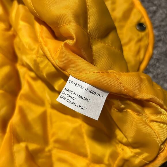 Vintage Quilted Vest Liner Jacket Reversible Yellow y2k GAP - Picture 4 of 6